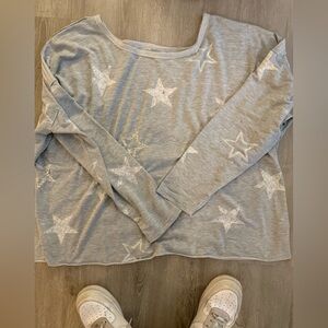 Maurices Light Gray Knit Top